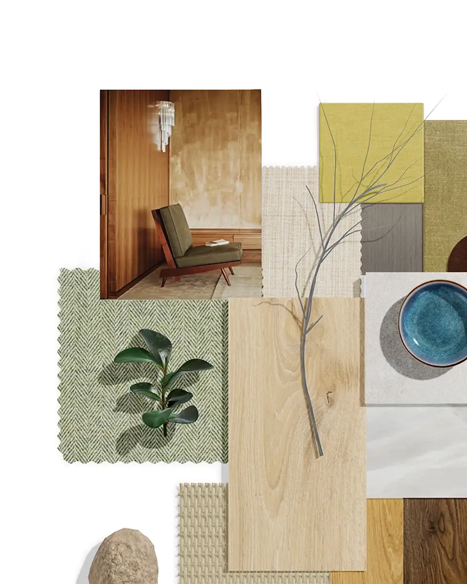 3D material board feature for creating photorealistic mood boards