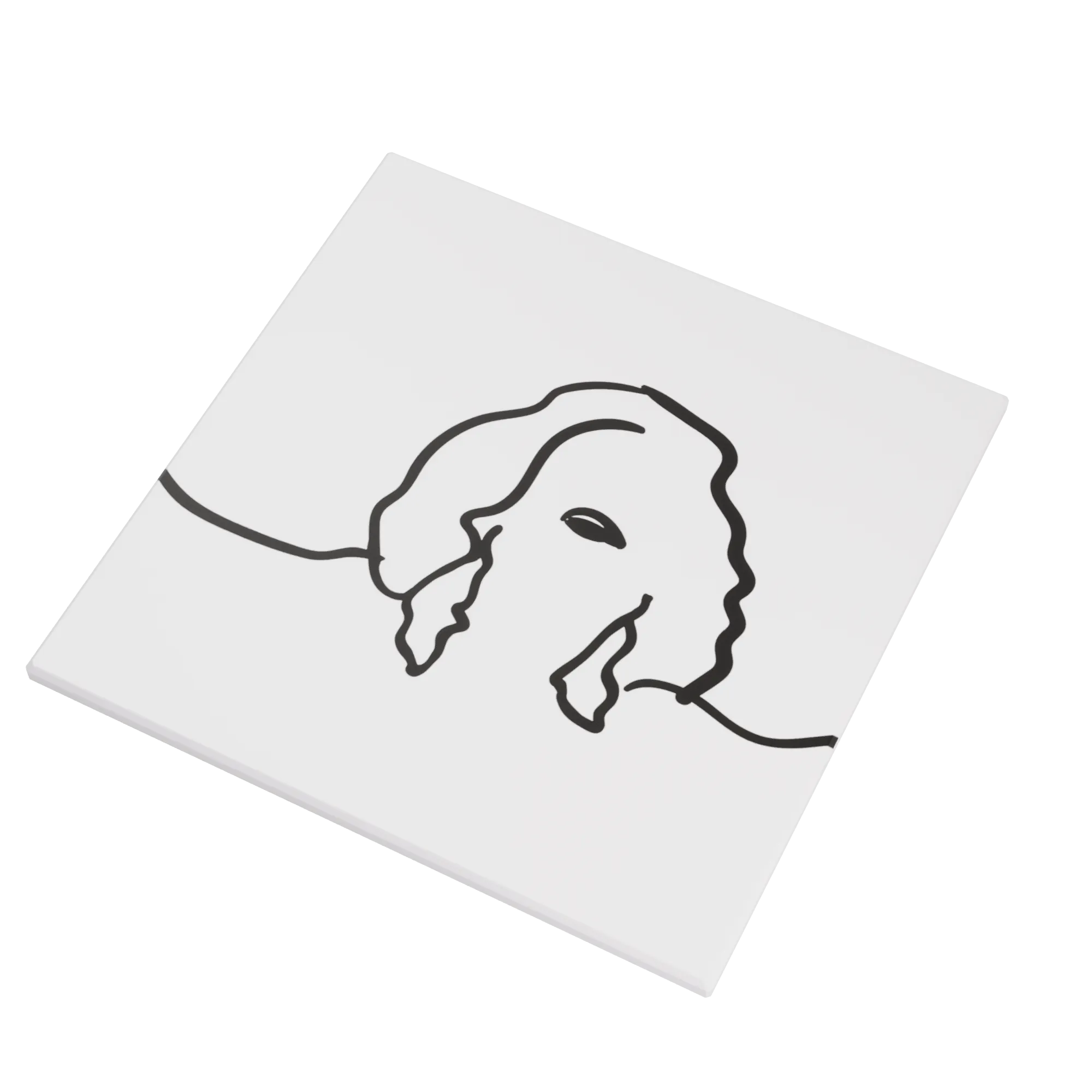 Alma, a Glazed Tile by Ceragni