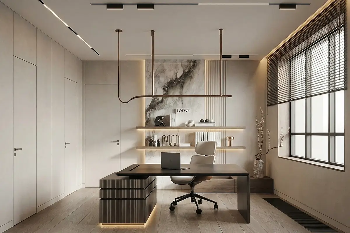 Photorealistic render generated from 3D model