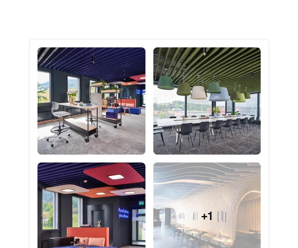 Gallery of real-world interior design projects using the product
