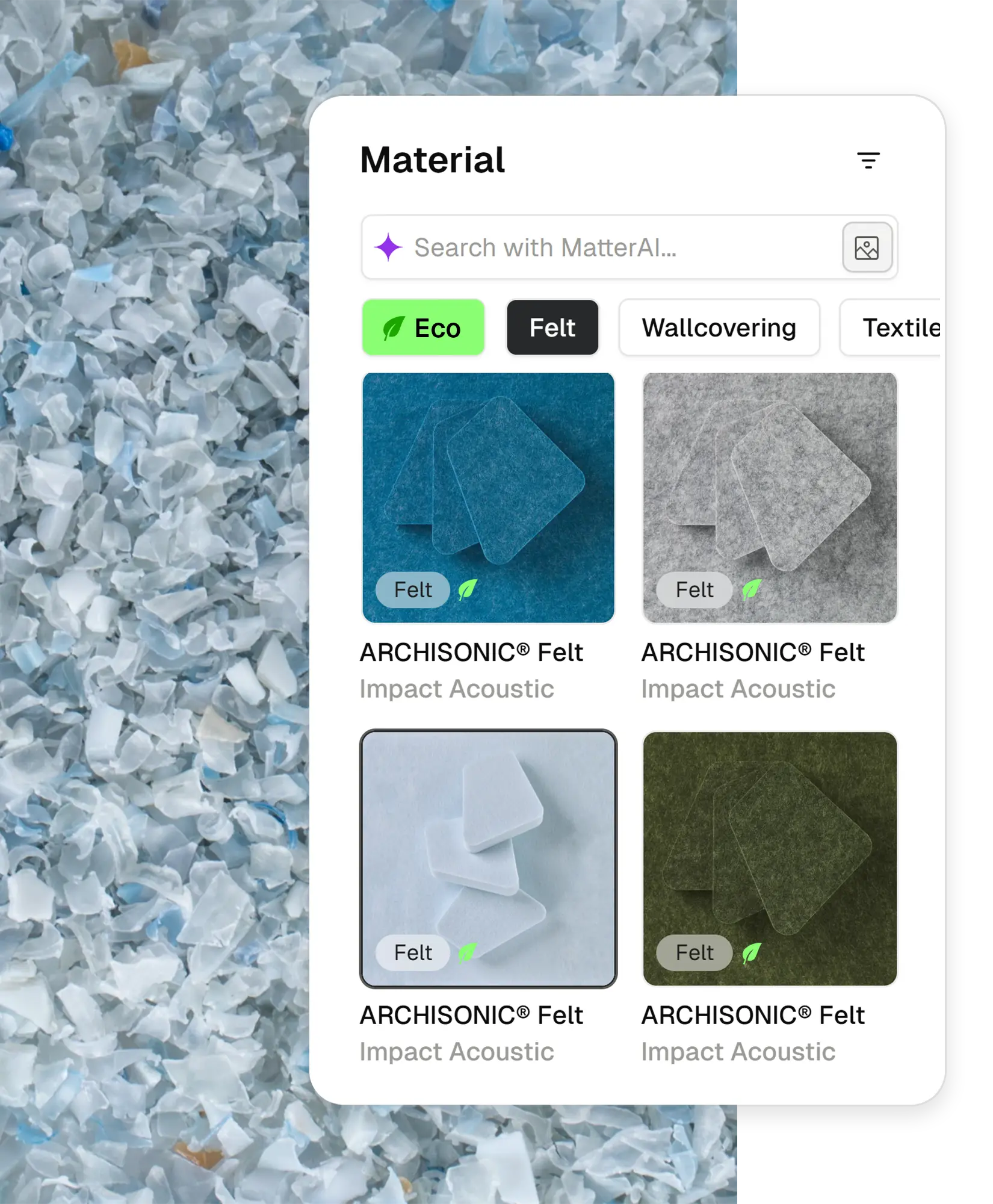 Eco-friendly material sourcing filter for sustainable interior design projects