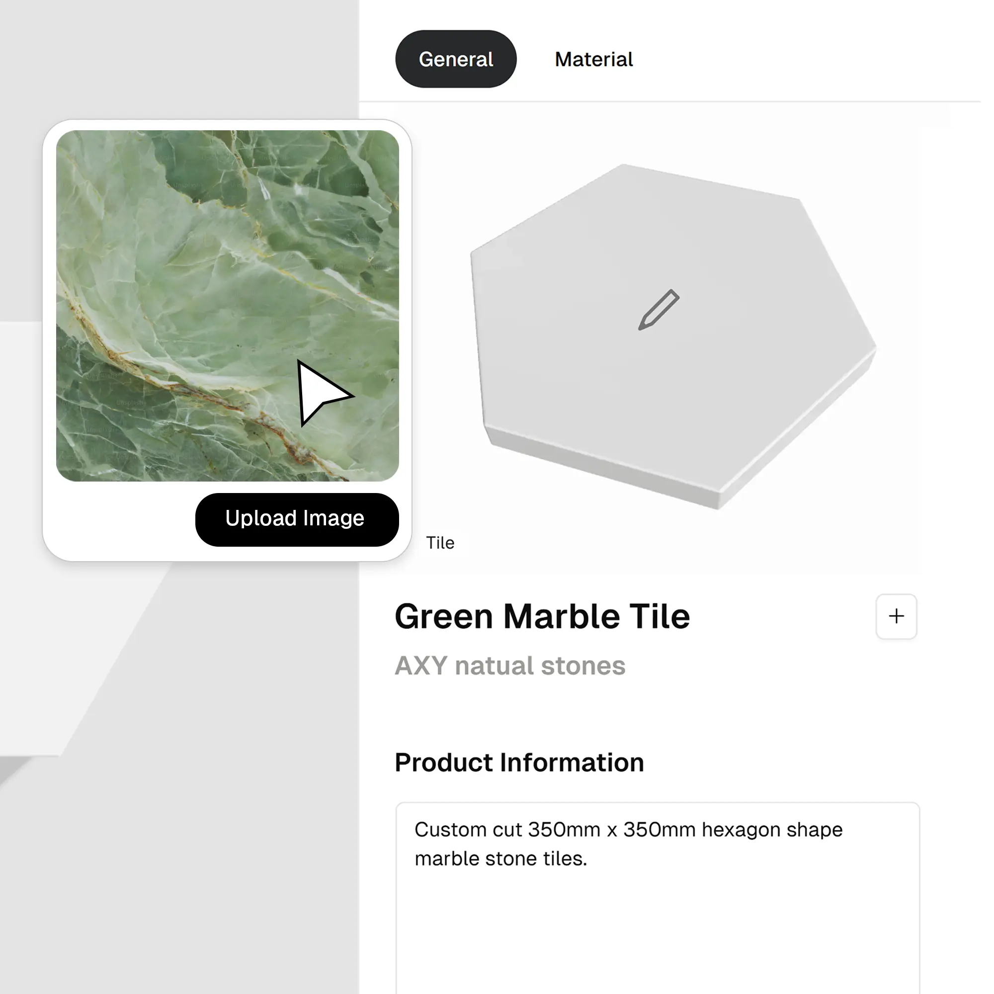 Applying custom textures to a 3D product model