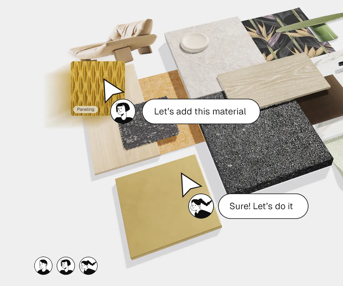 Real-time multiplayer collaboration with multiple designers editing the same board